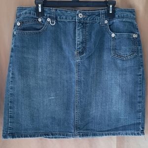 Baccini Stretch Jean Skirt sz 14